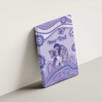 Personalised Epilepsy Awareness Canvas Wall Art Purple Ribbon Butterfly And Brain Aboriginal Art