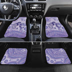 Epilepsy Awareness Car Mats Purple Ribbon Butterfly And Brain Aboriginal Art