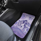 Epilepsy Awareness Car Mats Purple Ribbon Butterfly And Brain Aboriginal Art