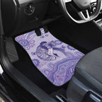 Epilepsy Awareness Car Mats Purple Ribbon Butterfly And Brain Aboriginal Art