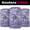 Personalised Epilepsy Awareness Neck Gaiter Purple Ribbon Butterfly And Brain Aboriginal Art