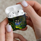 Australian South Sea Islanders National Recognition Day AirPods Case Southern Cross Aboriginal Dot Art Sugarcane
