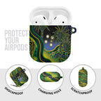 Australian South Sea Islanders National Recognition Day AirPods Case Southern Cross Aboriginal Dot Art Sugarcane