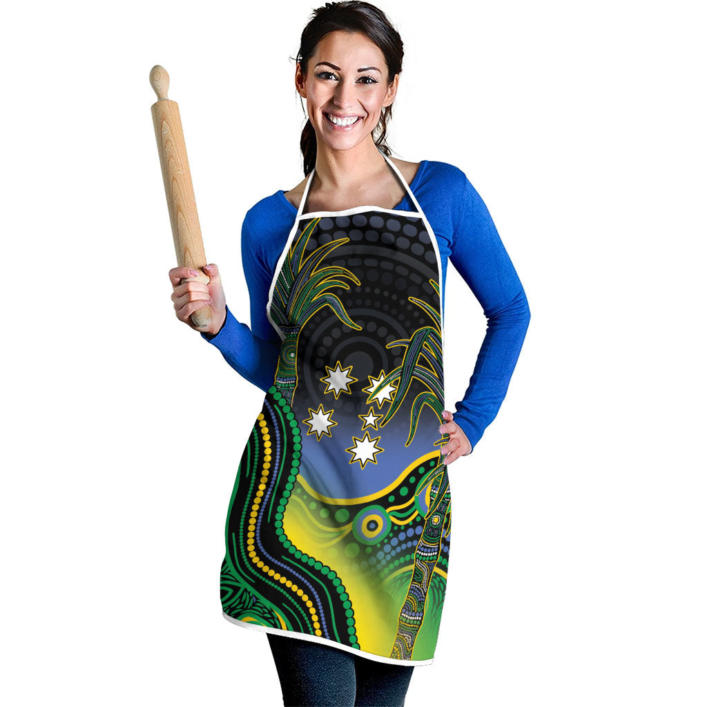 Australian South Sea Islanders National Recognition Day Apron Southern Cross Aboriginal Dot Art Sugarcane