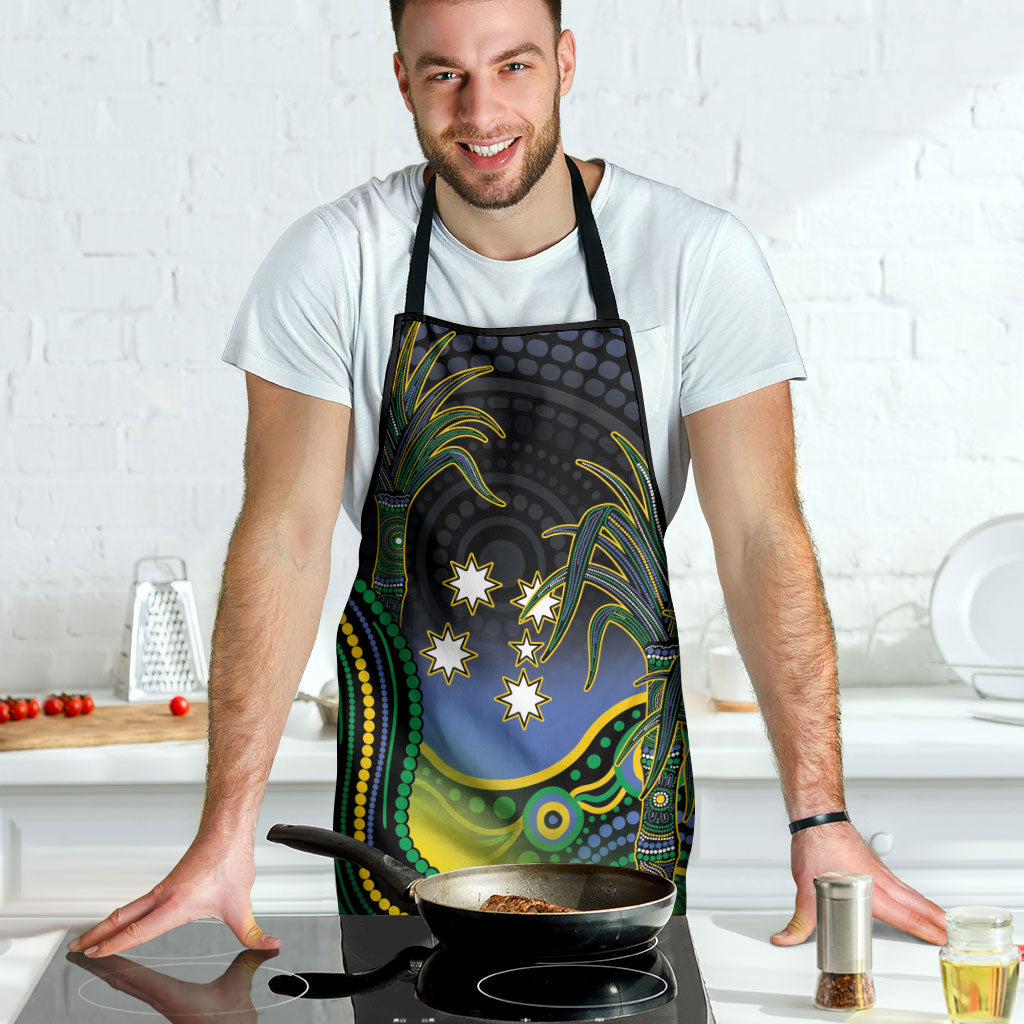Australian South Sea Islanders National Recognition Day Apron Southern Cross Aboriginal Dot Art Sugarcane