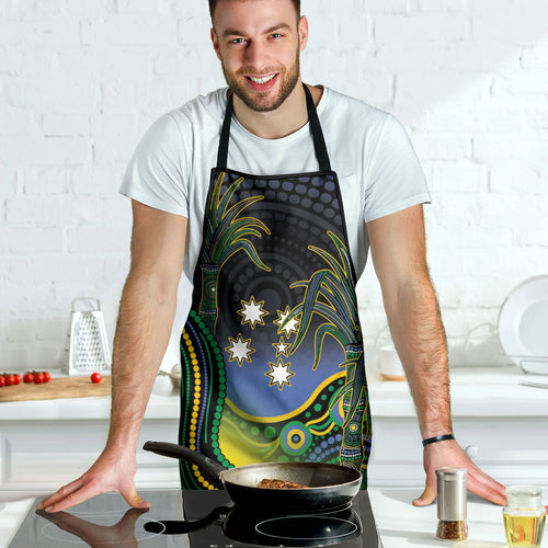 Australian South Sea Islanders National Recognition Day Apron Southern Cross Aboriginal Dot Art Sugarcane