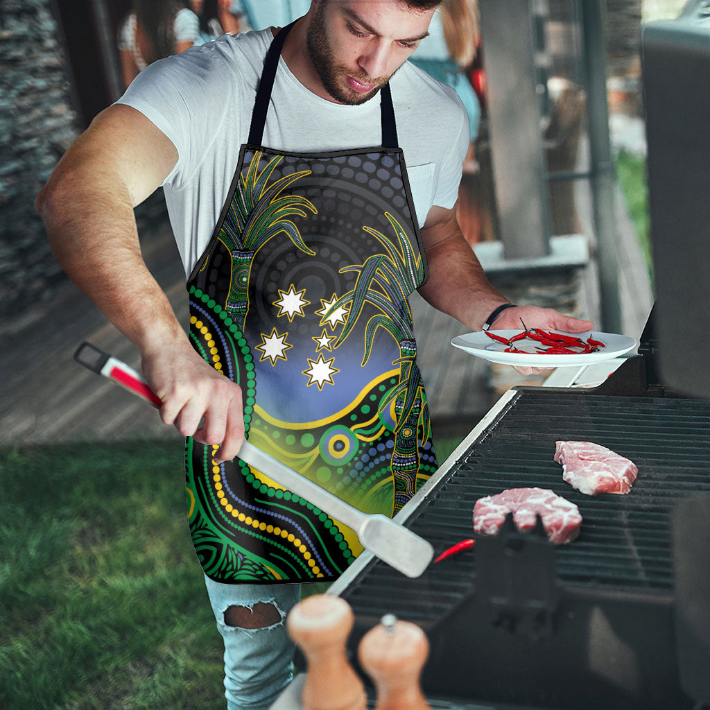 Australian South Sea Islanders National Recognition Day Apron Southern Cross Aboriginal Dot Art Sugarcane