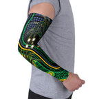 Australian South Sea Islander National Recognition Day Arm Sleeves Southern Cross Aboriginal Dot Art Sugarcane