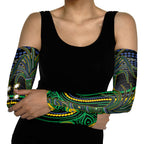 Australian South Sea Islander National Recognition Day Arm Sleeves Southern Cross Aboriginal Dot Art Sugarcane