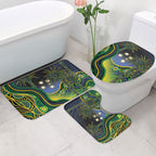 Australian South Sea Islander National Recognition Day Bathroom Set Southern Cross Aboriginal Dot Art Sugarcane