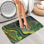 Australian South Sea Islander National Recognition Day Bathroom Set Southern Cross Aboriginal Dot Art Sugarcane