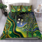 Australian South Sea Islander National Recognition Day Bedding Set Southern Cross Aboriginal Dot Art Sugarcane