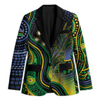 Australian South Sea Islander National Recognition Day Blazer Southern Cross Aboriginal Dot Art Sugarcane