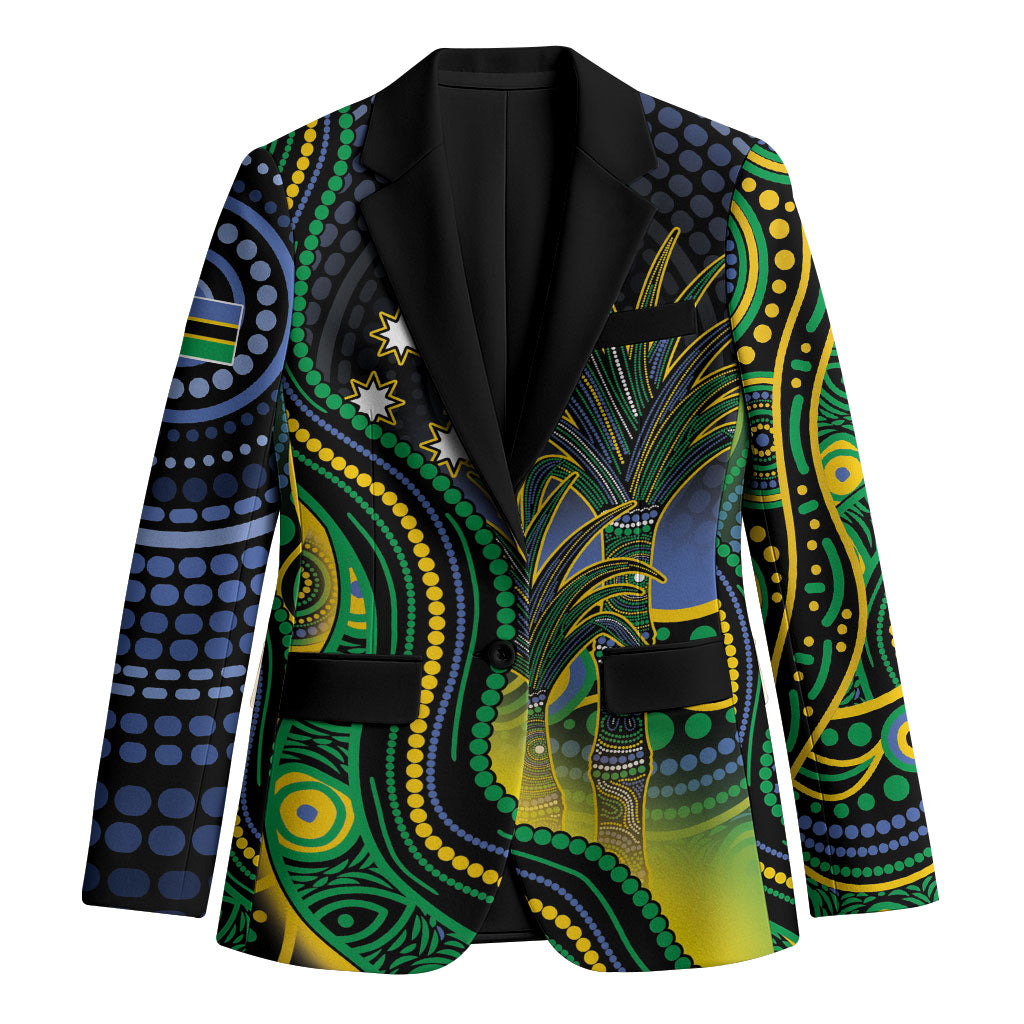 Australian South Sea Islander National Recognition Day Blazer Southern Cross Aboriginal Dot Art Sugarcane