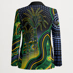 Australian South Sea Islander National Recognition Day Blazer Southern Cross Aboriginal Dot Art Sugarcane