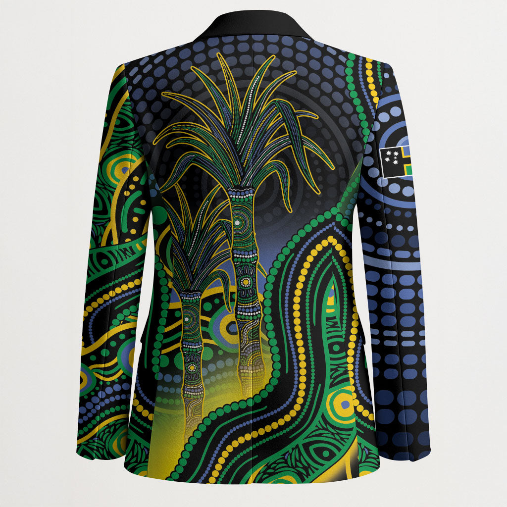 Australian South Sea Islander National Recognition Day Blazer Southern Cross Aboriginal Dot Art Sugarcane