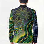 Australian South Sea Islander National Recognition Day Blazer Southern Cross Aboriginal Dot Art Sugarcane