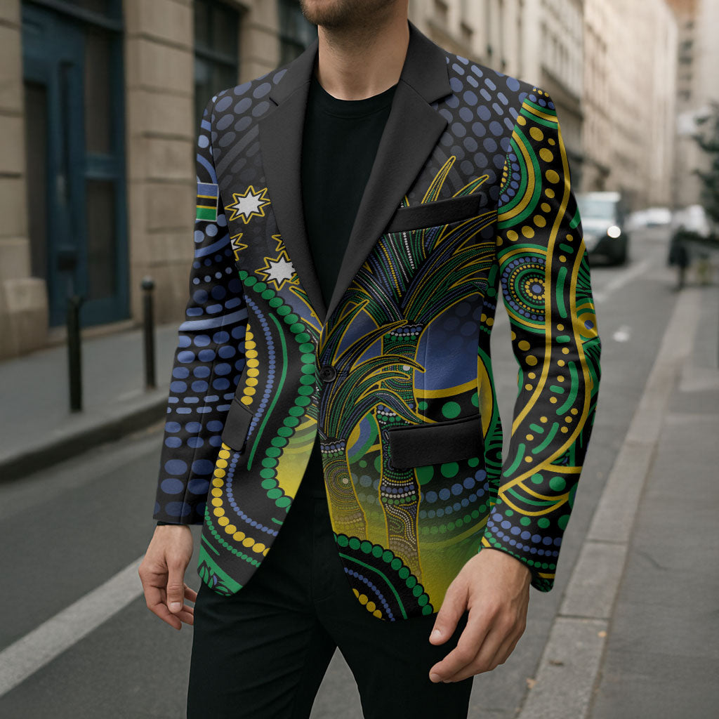 Australian South Sea Islander National Recognition Day Blazer Southern Cross Aboriginal Dot Art Sugarcane