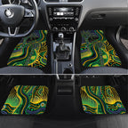 Australian South Sea Islander National Recognition Day Car Mats Southern Cross Aboriginal Dot Art Sugarcane