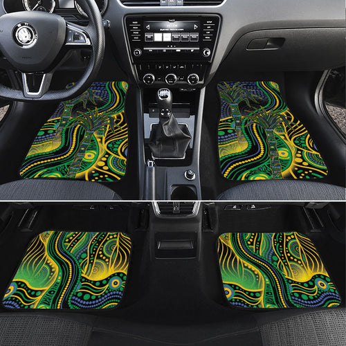 Australian South Sea Islanders National Recognition Day Car Mats Southern Cross Aboriginal Dot Art Sugarcane