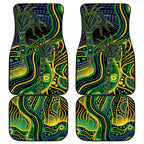 Australian South Sea Islander National Recognition Day Car Mats Southern Cross Aboriginal Dot Art Sugarcane
