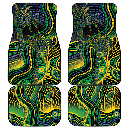 Australian South Sea Islanders National Recognition Day Car Mats Southern Cross Aboriginal Dot Art Sugarcane