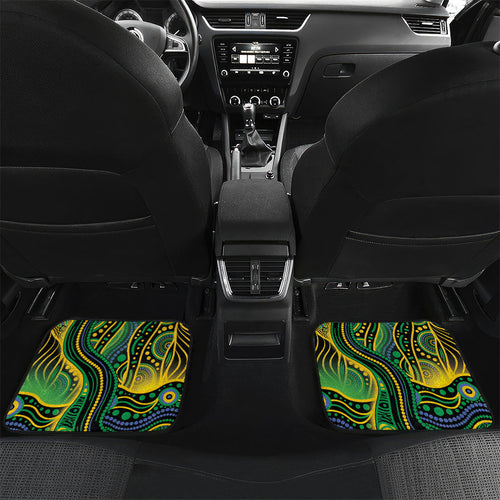 Australian South Sea Islanders National Recognition Day Car Mats Southern Cross Aboriginal Dot Art Sugarcane