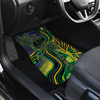Australian South Sea Islander National Recognition Day Car Mats Southern Cross Aboriginal Dot Art Sugarcane