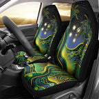 Australian South Sea Islander National Recognition Day Car Seat Cover Southern Cross Aboriginal Dot Art Sugarcane