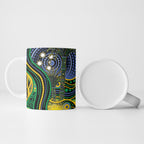 Australian South Sea Islander National Recognition Day Ceramic Mug Southern Cross Aboriginal Dot Art Sugarcane