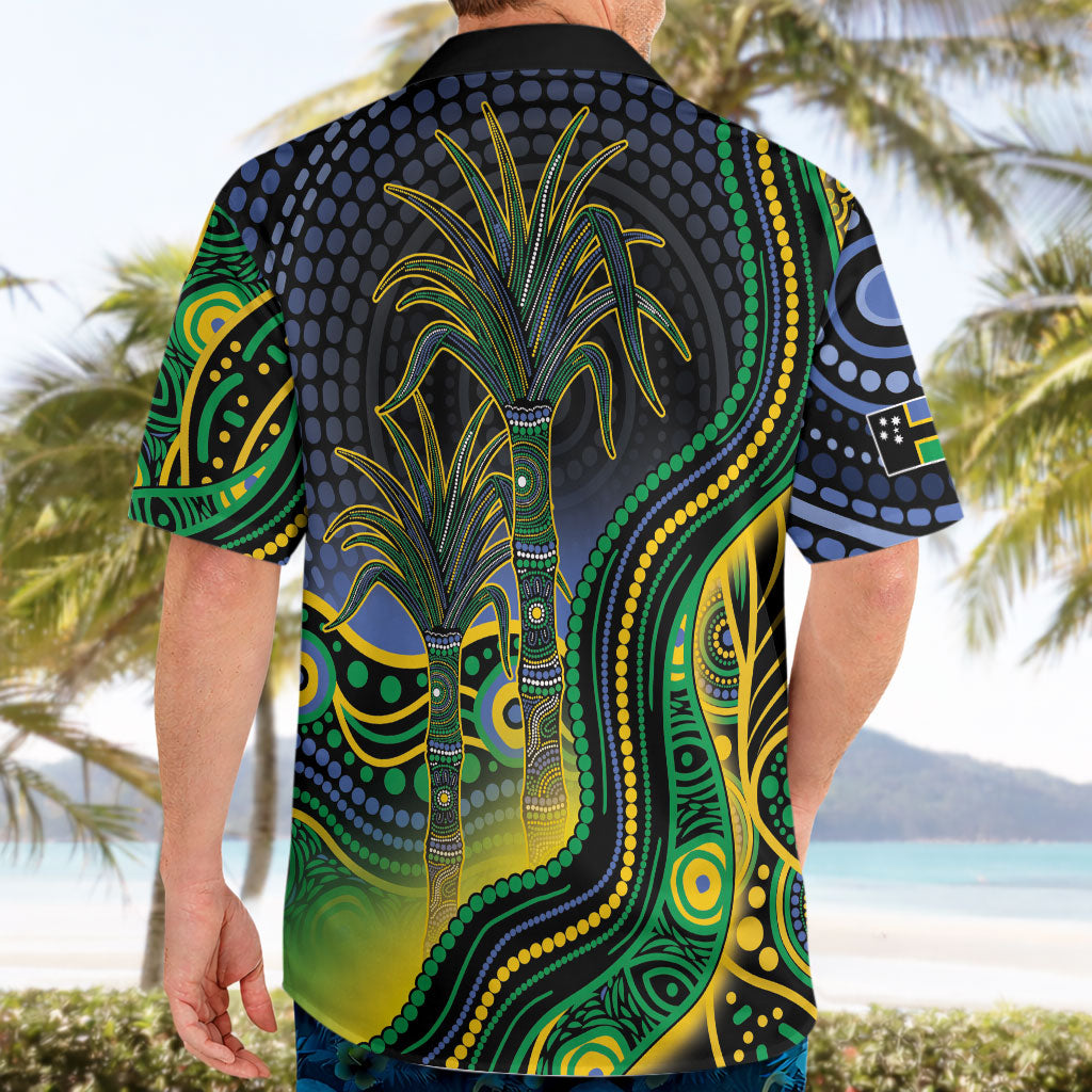 Australian South Sea Islander National Recognition Day Hawaiian Shirt Southern Cross Aboriginal Dot Art Sugarcane