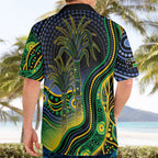 Australian South Sea Islander National Recognition Day Hawaiian Shirt Southern Cross Aboriginal Dot Art Sugarcane