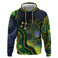 Australian South Sea Islanders National Recognition Day Hoodie Southern Cross Aboriginal Dot Art Sugarcane