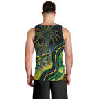 Australian South Sea Islander National Recognition Day Men Tank Top Southern Cross Aboriginal Dot Art Sugarcane