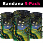 Australian South Sea Islanders National Recognition Day Neck Gaiter Southern Cross Aboriginal Dot Art Sugarcane