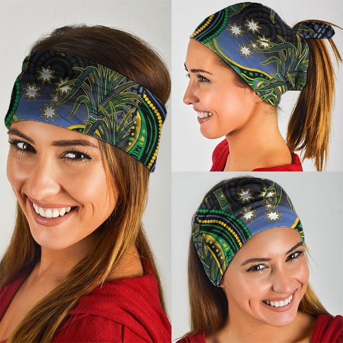 Australian South Sea Islanders National Recognition Day Neck Gaiter Southern Cross Aboriginal Dot Art Sugarcane