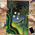 Australian South Sea Islander National Recognition Day Puzzle Southern Cross Aboriginal Dot Art Sugarcane