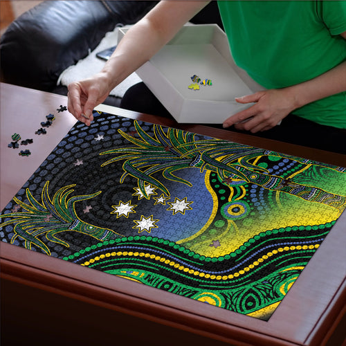 Australian South Sea Islanders National Recognition Day Puzzle Southern Cross Aboriginal Dot Art Sugarcane