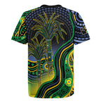 Australian South Sea Islander National Recognition Day Rugby Jersey Southern Cross Aboriginal Dot Art Sugarcane