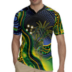Australian South Sea Islander National Recognition Day Rugby Jersey Southern Cross Aboriginal Dot Art Sugarcane