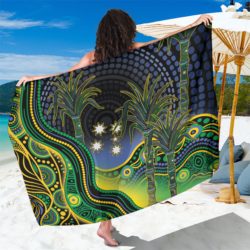 Australian South Sea Islander National Recognition Day Sarong Southern Cross Aboriginal Dot Art Sugarcane