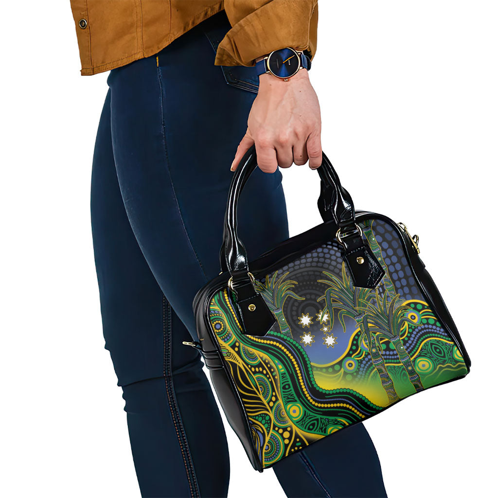 Australian South Sea Islander National Recognition Day Shoulder Handbag Southern Cross Aboriginal Dot Art Sugarcane