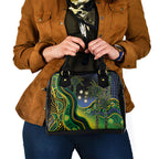 Australian South Sea Islander National Recognition Day Shoulder Handbag Southern Cross Aboriginal Dot Art Sugarcane