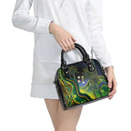 Australian South Sea Islander National Recognition Day Shoulder Handbag Southern Cross Aboriginal Dot Art Sugarcane