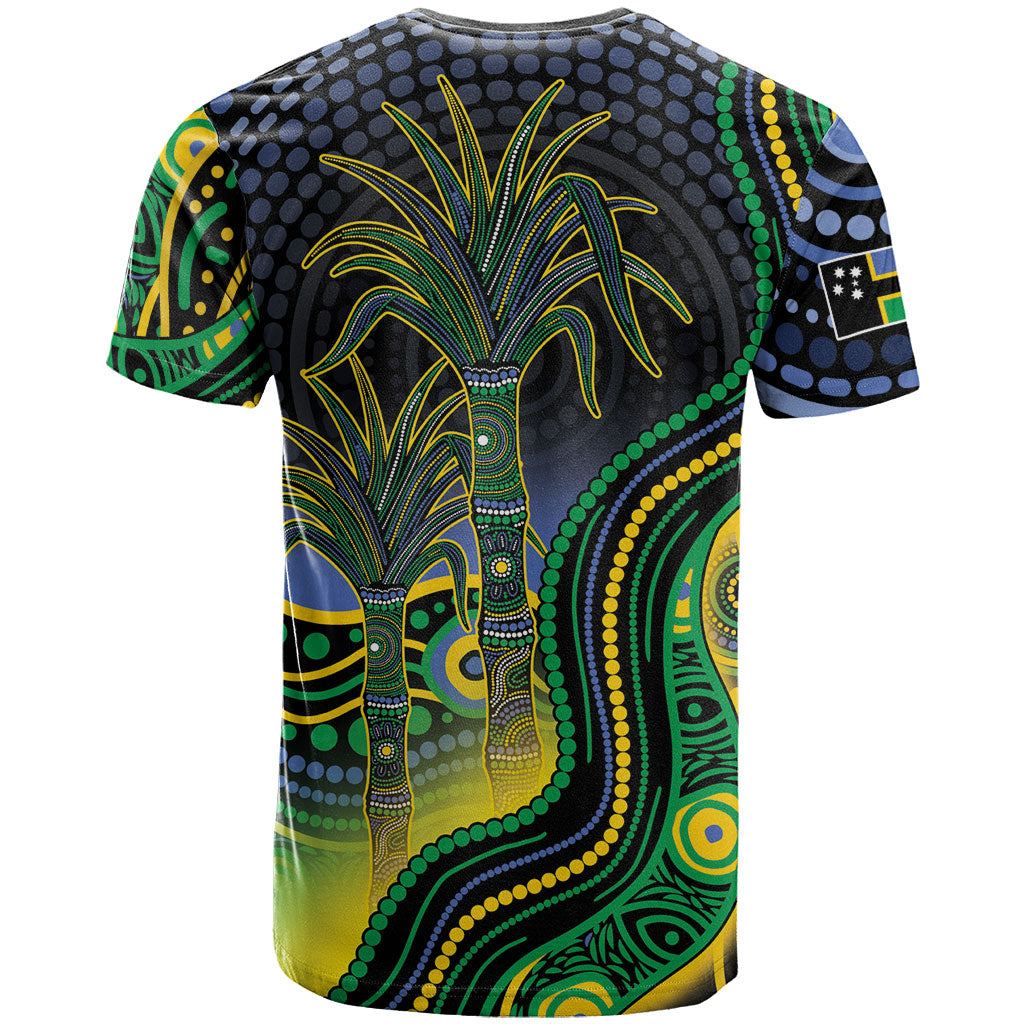 Australian South Sea Islanders National Recognition Day T Shirt Southern Cross Aboriginal Dot Art Sugarcane