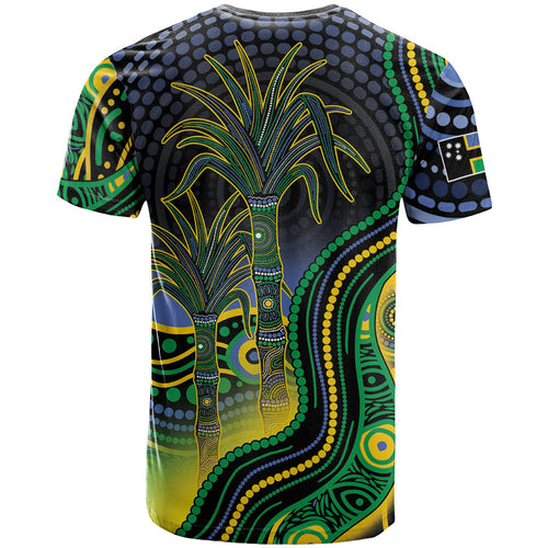 Australian South Sea Islanders National Recognition Day T Shirt Southern Cross Aboriginal Dot Art Sugarcane