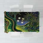 Australian South Sea Islanders National Recognition Day Tablecloth Southern Cross Aboriginal Dot Art Sugarcane