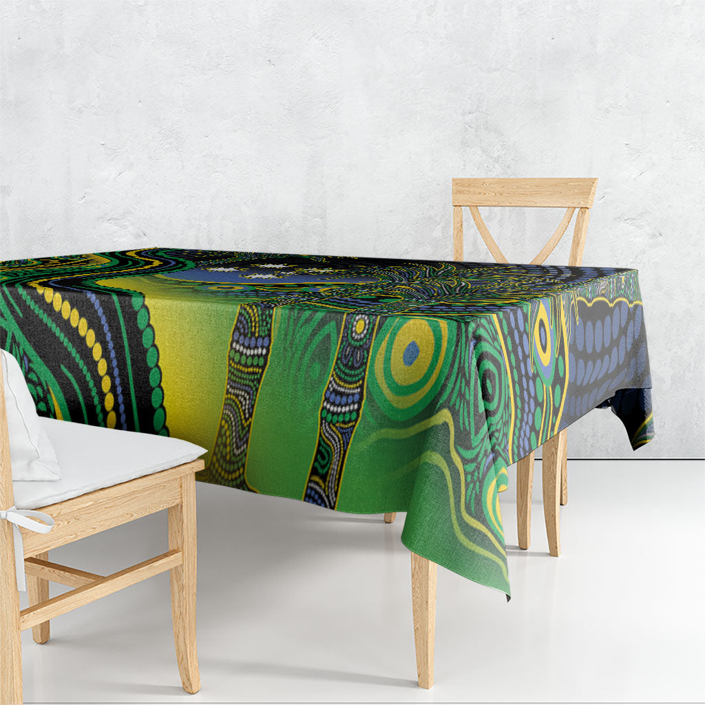 Australian South Sea Islanders National Recognition Day Tablecloth Southern Cross Aboriginal Dot Art Sugarcane