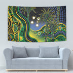 Australian South Sea Islander National Recognition Day Tapestry Southern Cross Aboriginal Dot Art Sugarcane