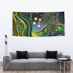 Australian South Sea Islander National Recognition Day Tapestry Southern Cross Aboriginal Dot Art Sugarcane